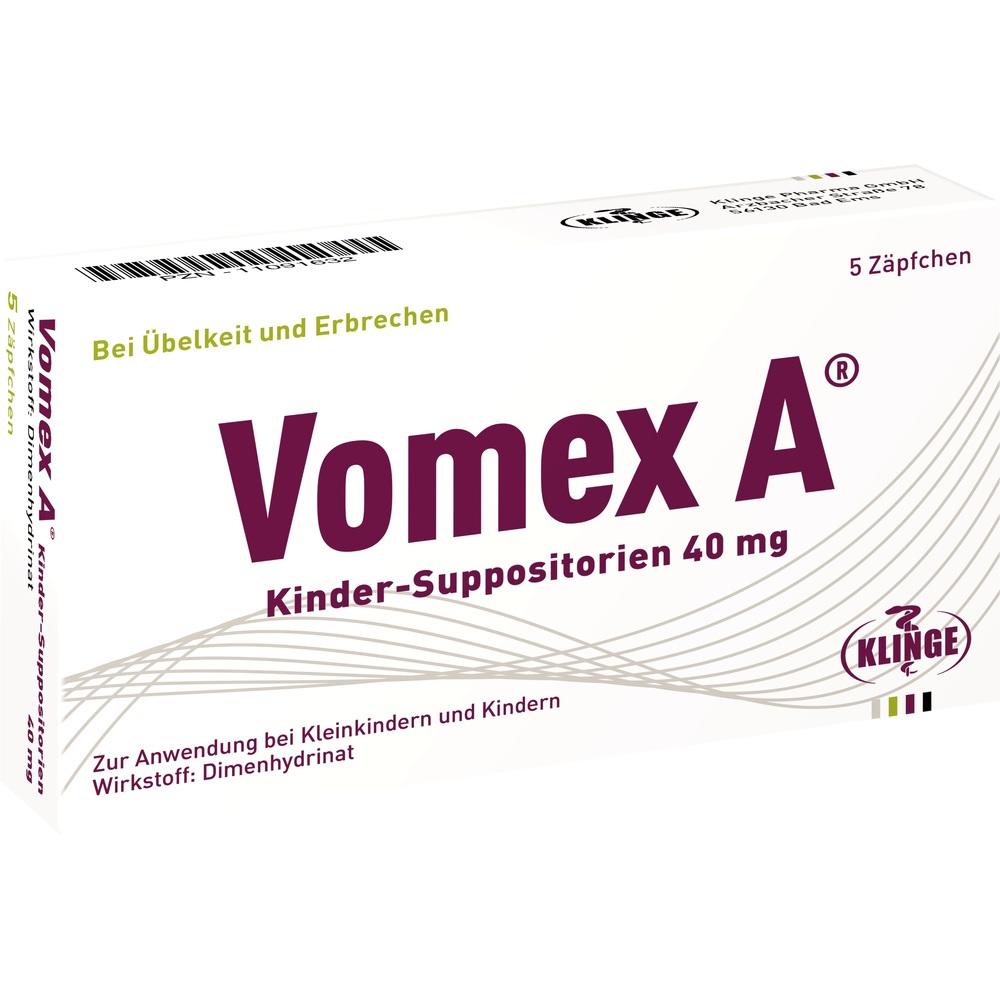 VOMEX A Kinder-Suppositorien 40 mg