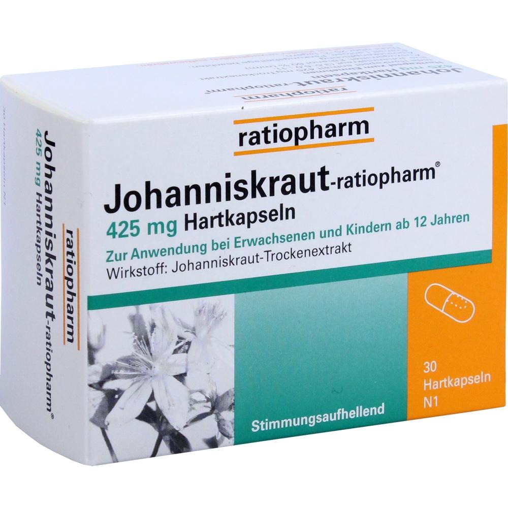 JOHANNISKRAUT-RATIOPHARM 425 mg Hartkaps.