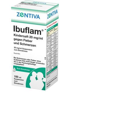 IBUFLAM Kindersaft 20mg/ml gegen Fieber u.Schmerz.