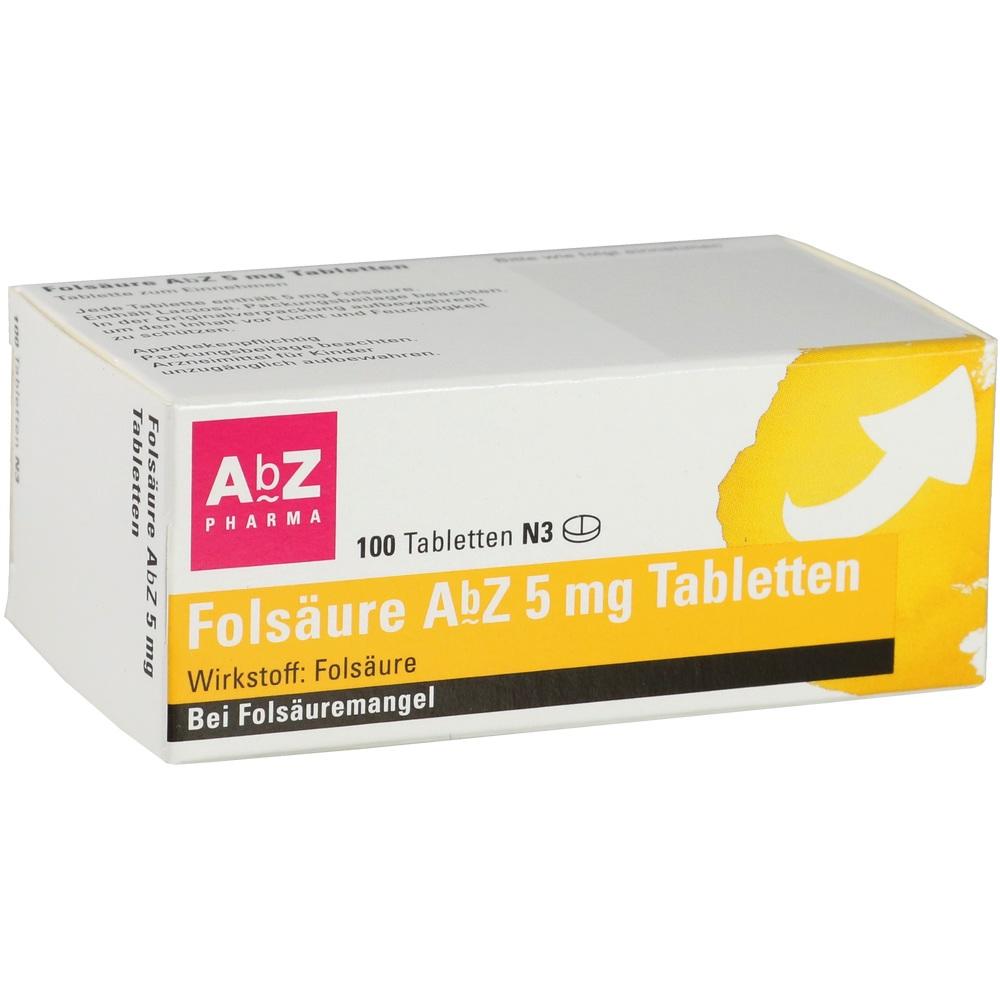 FOLSÄURE AbZ 5 mg Tabletten