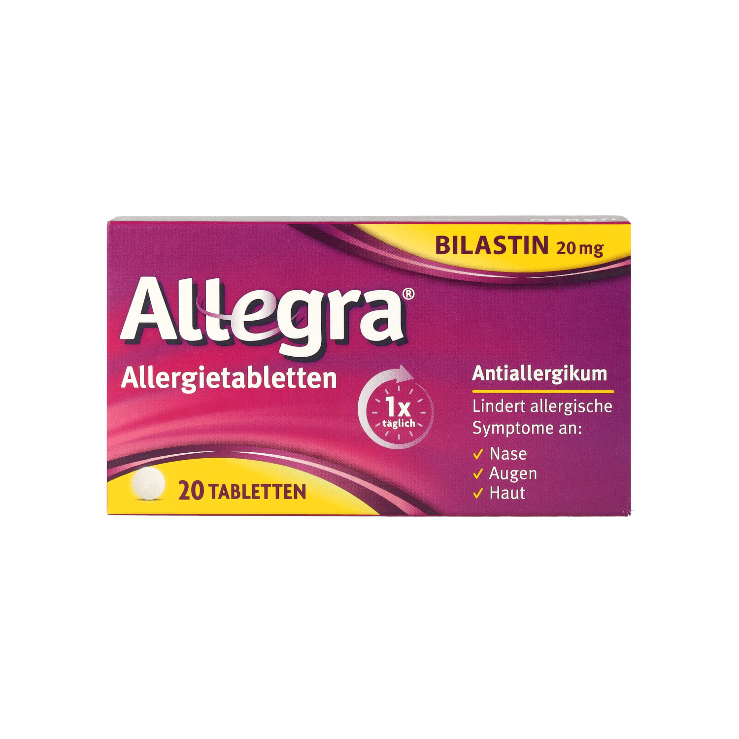 ALLEGRA Allergietabletten 20 mg Tabletten