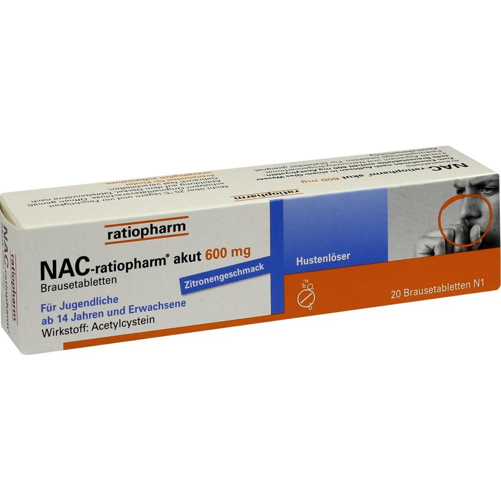 NAC-ratiopharm akut 600 mg Hustenlöser Brausetabl.