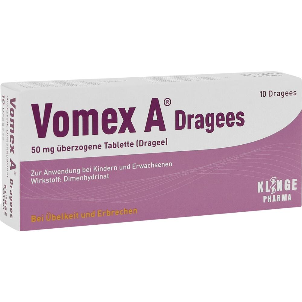 VOMEX A Dragees 50 mg überzogene Tabletten