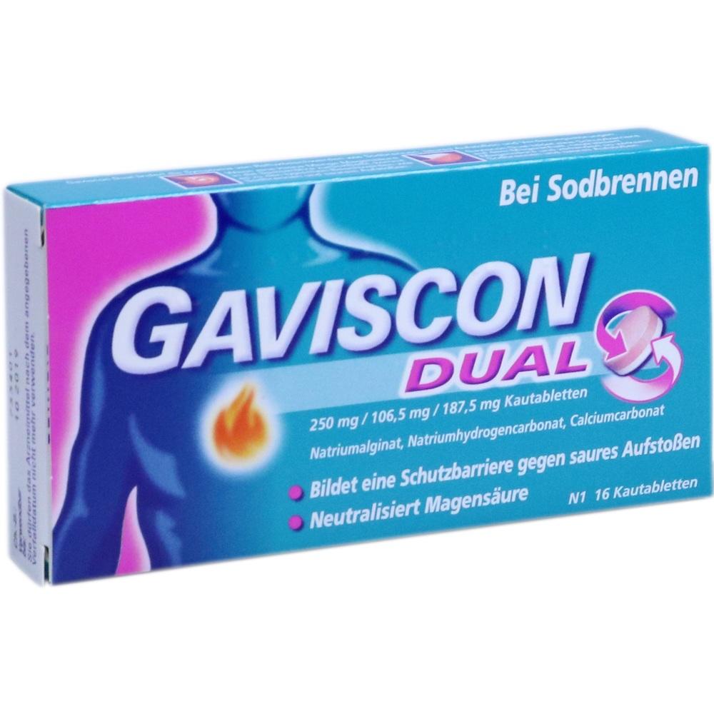 GAVISCON Dual 250mg/106,5mg/187,5mg Kautabletten