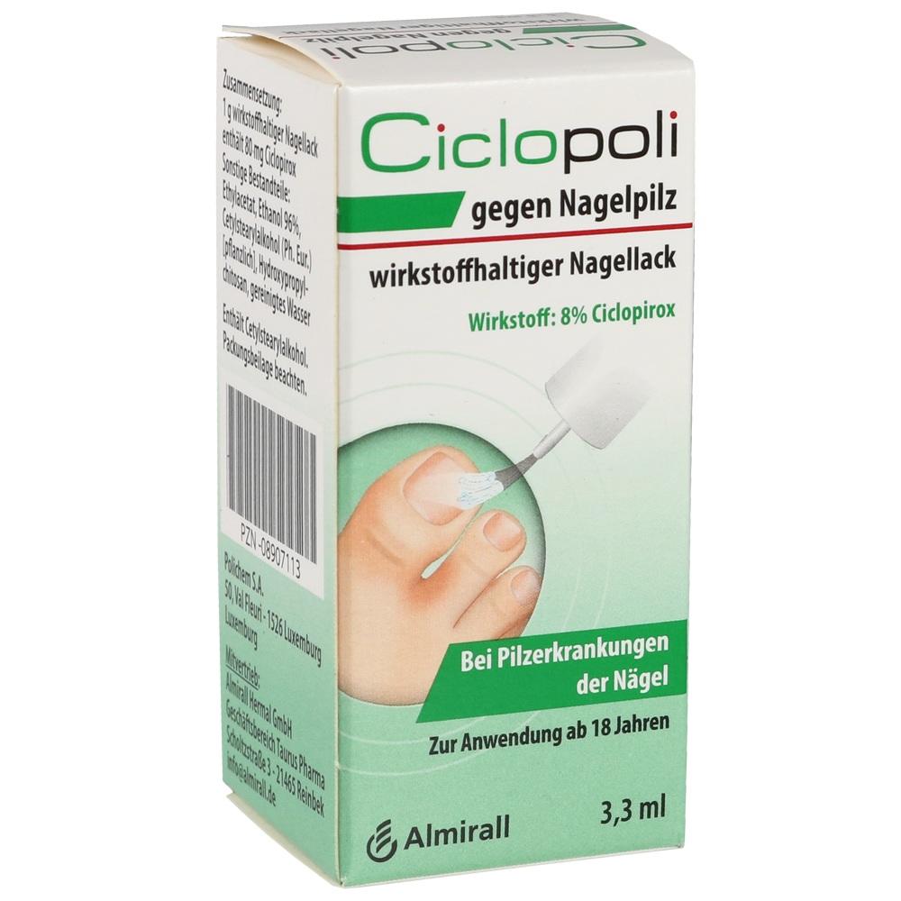 CICLOPOLI gegen Nagelpilz wirkstoffhalt.Nagellack