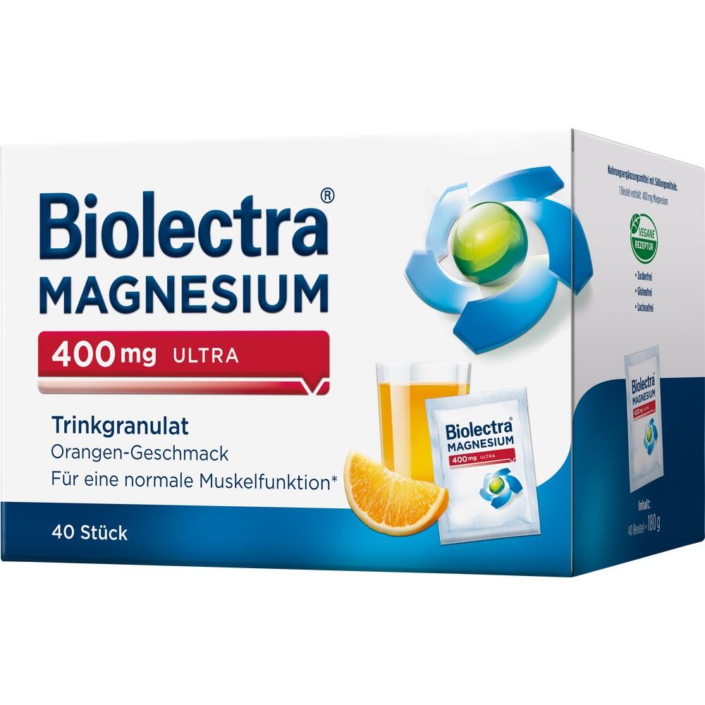 BIOLECTRA Magnesium 400 mg ultra Trinkgran.Orange