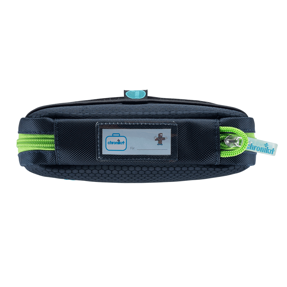 chronikit Notfalltasche für Asthmatiker und Allergiker  AsthmaKit Honey Comb Blue